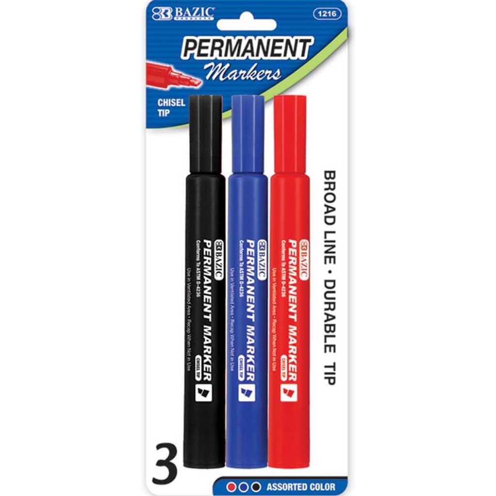 Jumbo Permanent Marker 3pcs 