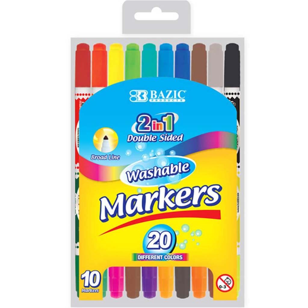 Color Double Tip Washable Marker 