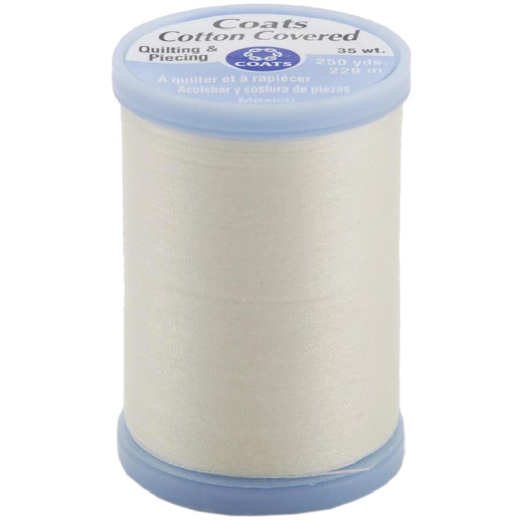 Coats Cotton Covered Quilting &amp; Piecing Thread 250yd Winter White