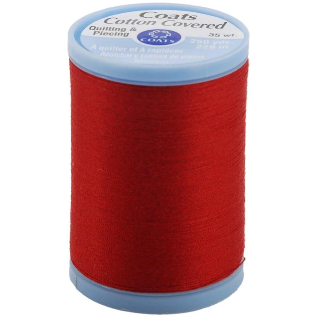 Coats Cotton Covered Quilting &amp; Piecing Thread 250yds Atom Red