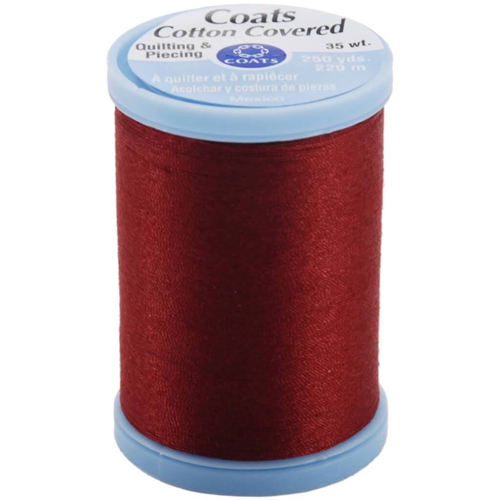 Coats Cotton Covered Quilting &amp; Piecing Thread 250yds Barberry Red