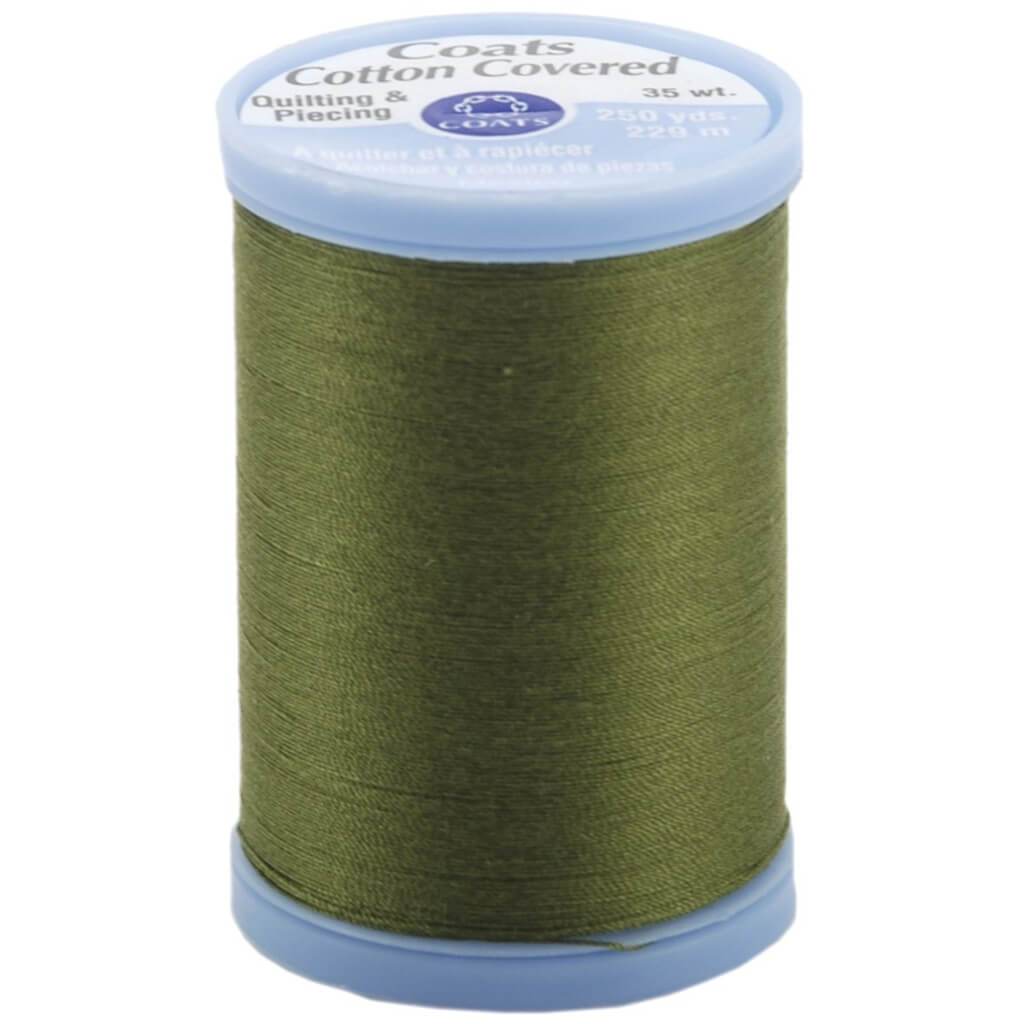 Coats Cotton Covered Quilting &amp; Piecing Thread 250yds Olive