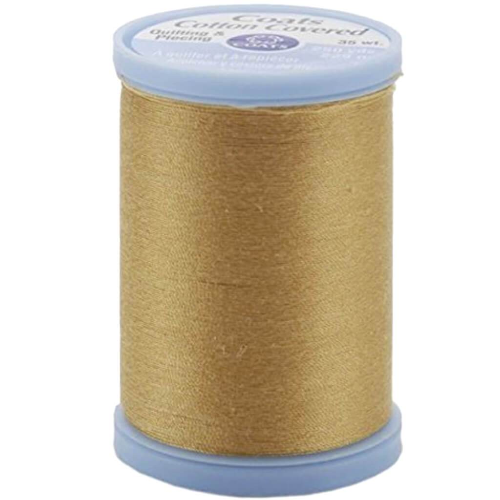 Coats Cotton Covered Quilting &amp; Piecing Thread 250yds Temple Gold