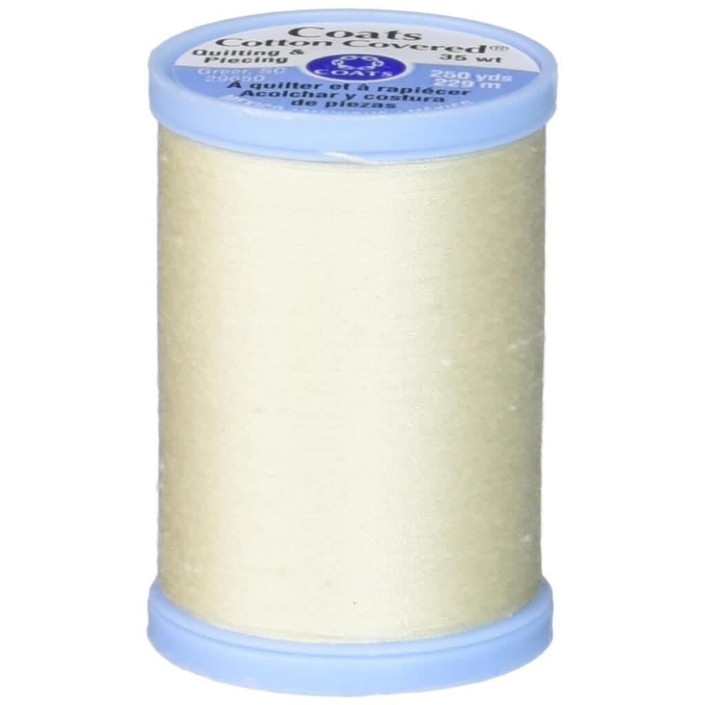 Coats Cotton Covered Quilting &amp; Piecing Thread 250yds Cream