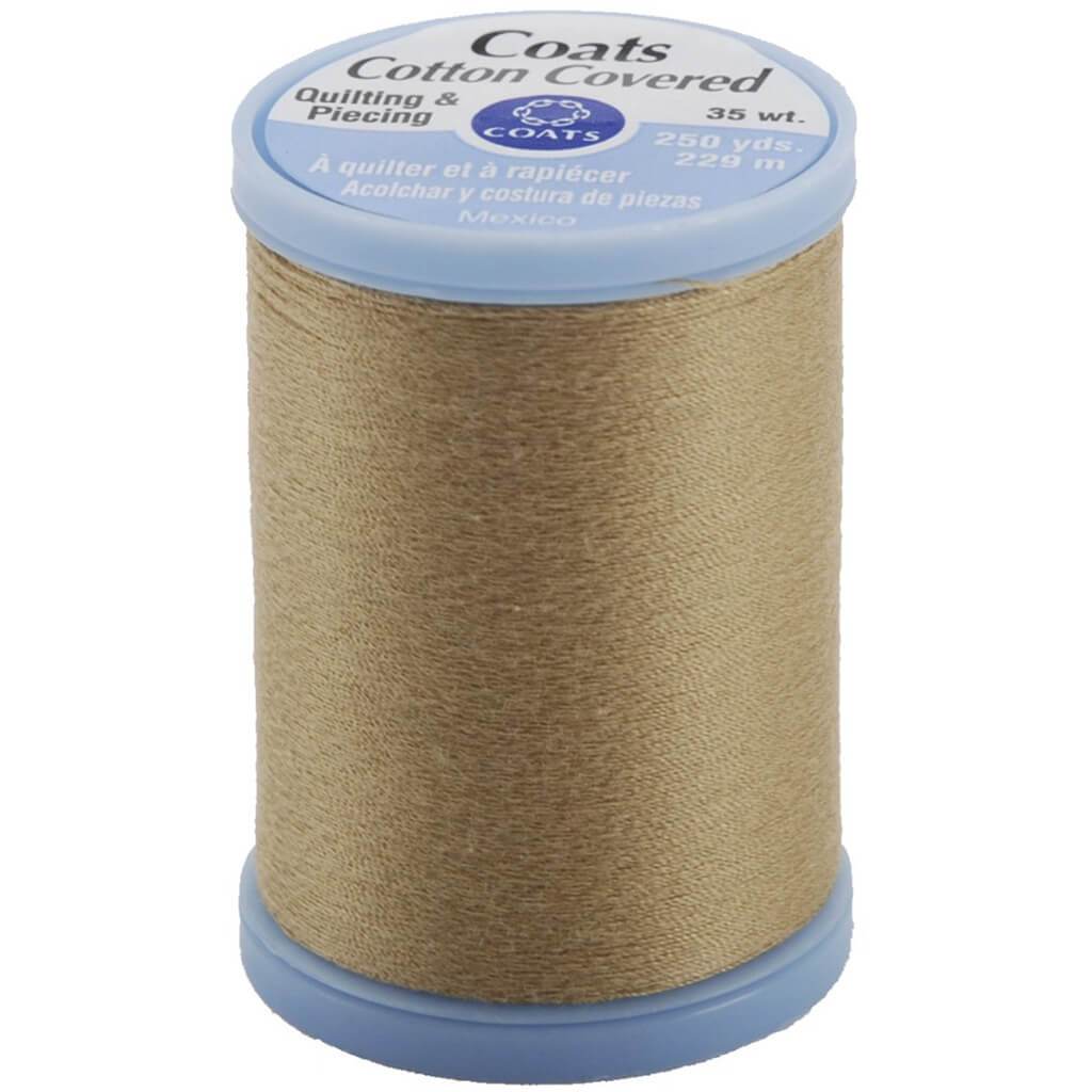 Coats Cotton Covered Quilting &amp; Piecing Thread 250yds Camel