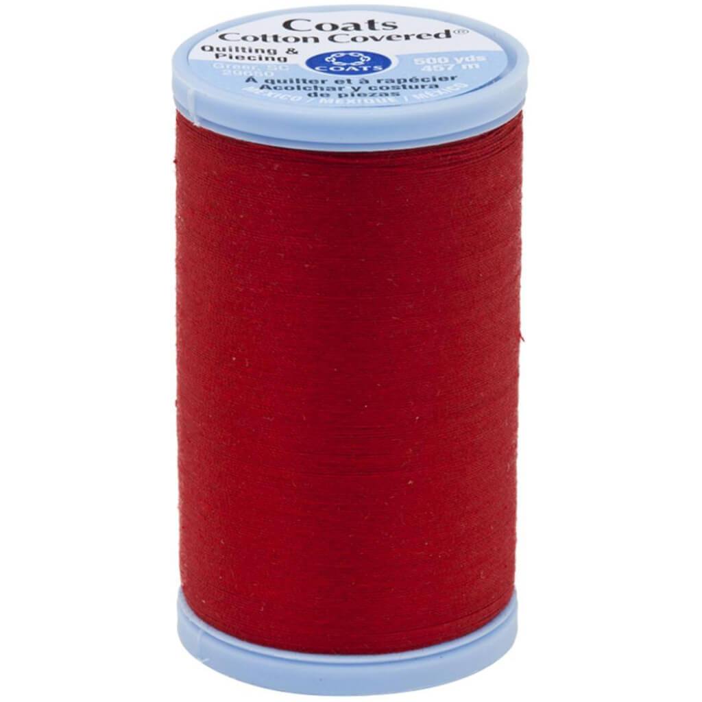 Coats Cotton Covered Quilting &amp; Piecing Thread 500yd Red