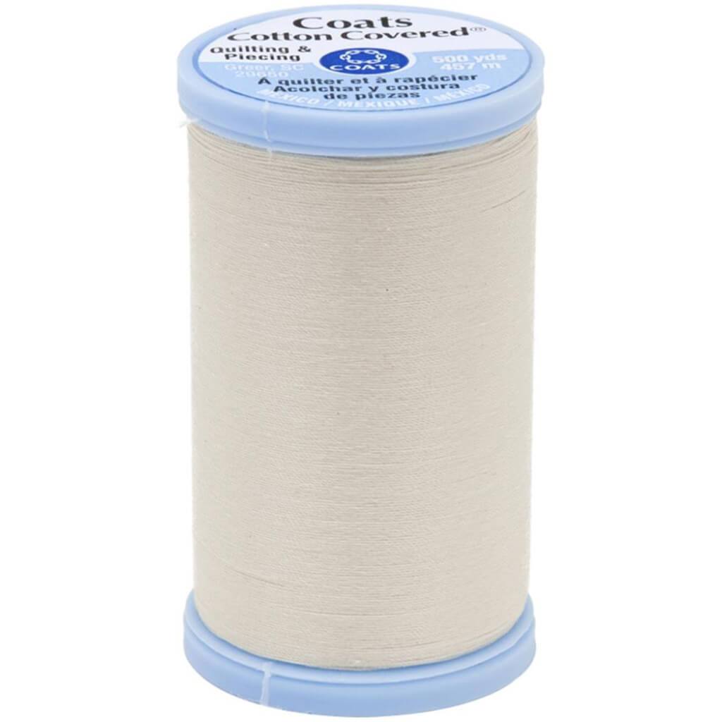 Coats Cotton Covered Quilting &amp; Piecing Thread 500yd Pearl