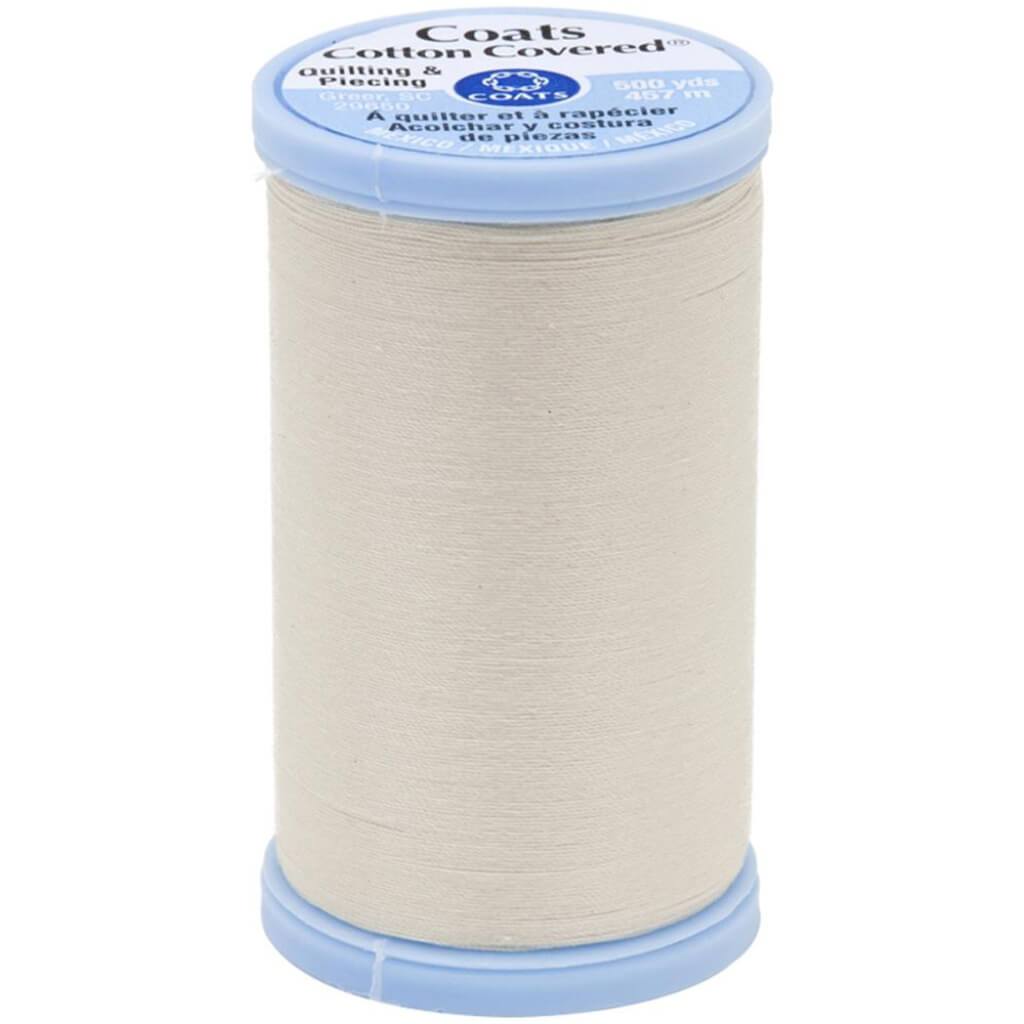 Coats Cotton Covered Quilting &amp; Piecing Thread 500yd Natural