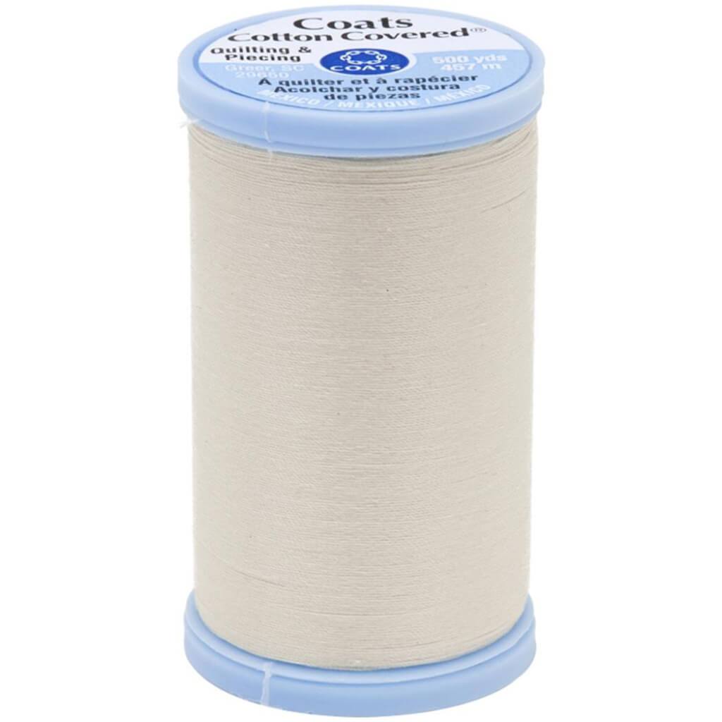 Coats Cotton Covered Quilting &amp; Piecing Thread 500yd Natural
