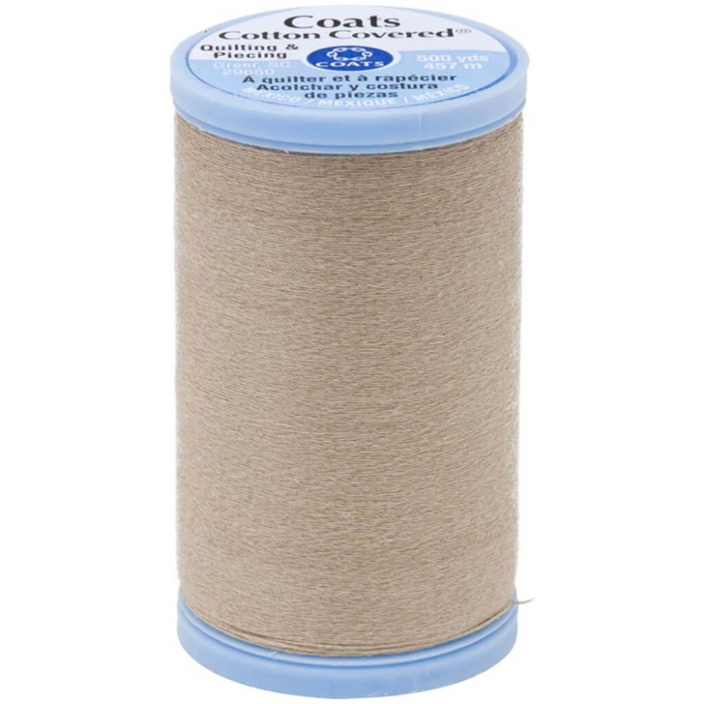 Coats Cotton Covered Quilting &amp; Piecing Thread 500yd Buff