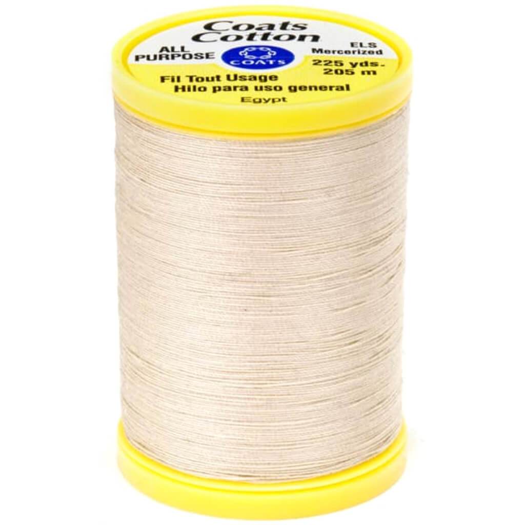 Coats General Purpose Cotton Thread 225yd Ecru