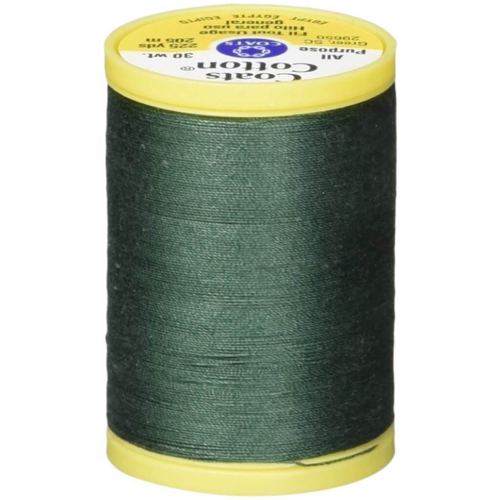 Coats General Purpose Cotton Thread 225yd Forest Green