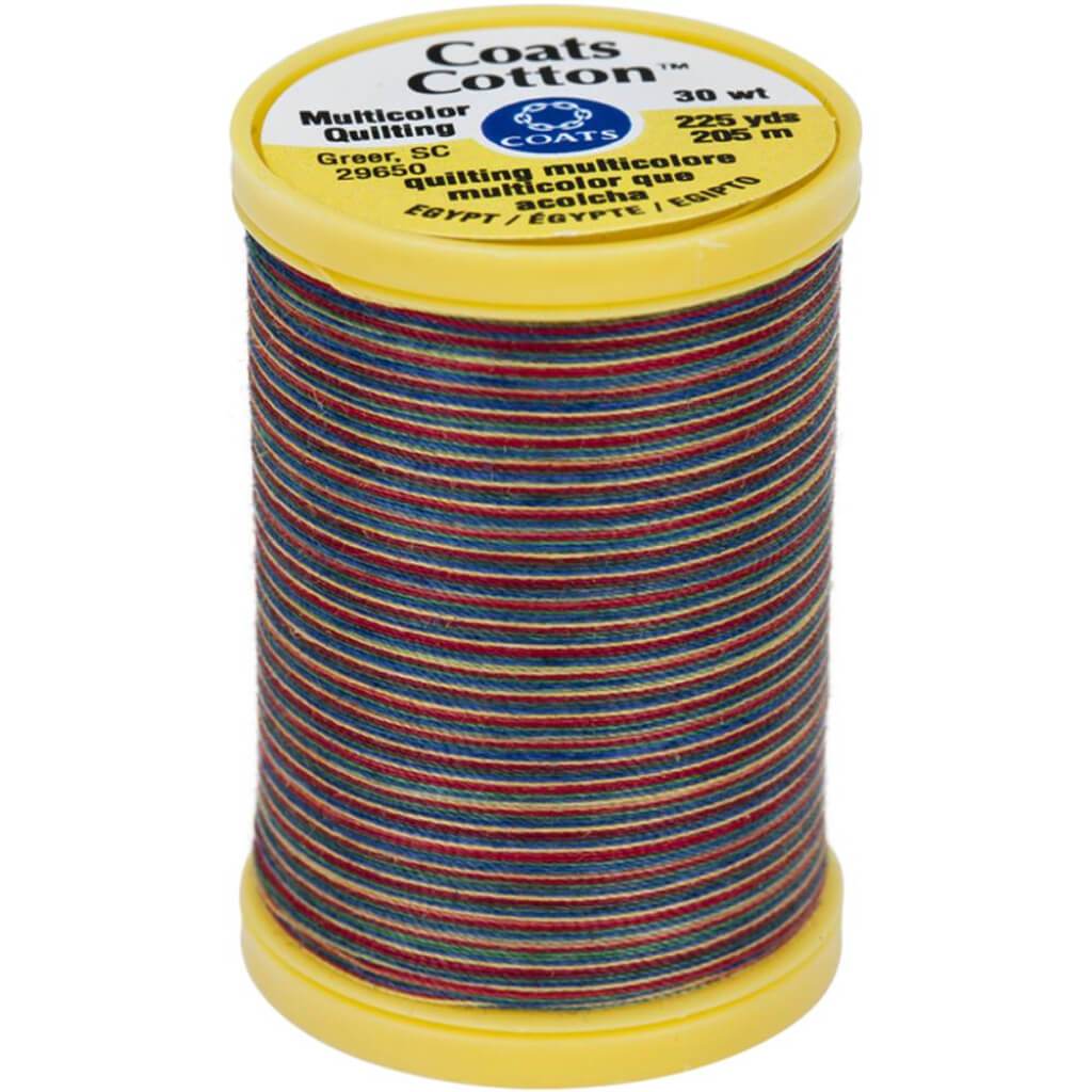 Coats Cotton Machine Quilting Thread Multicolor 225yds Over The Rainbow