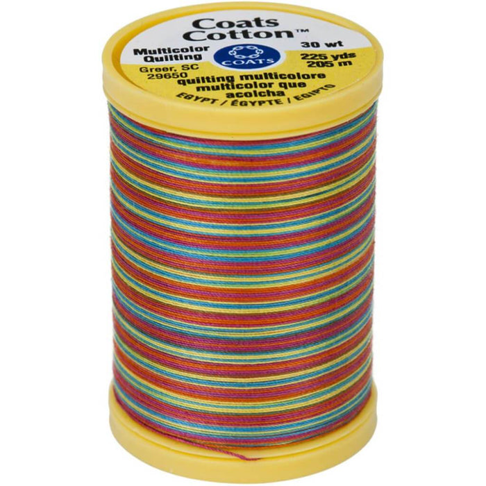 Coats Cotton Machine Quilting Thread Multicolor 225yds Gumballs