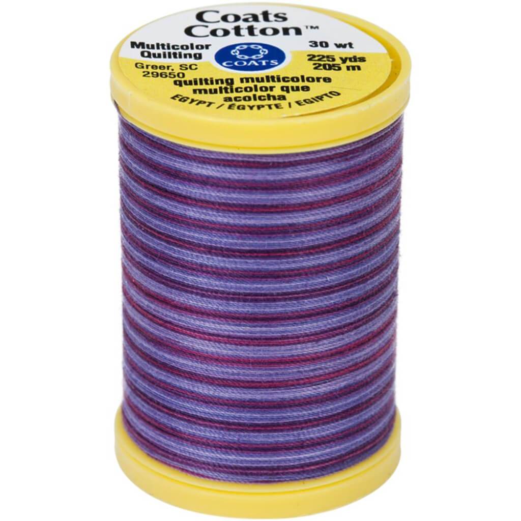 Coats Cotton Machine Quilting Thread Multicolor 225yds Plum Shadows