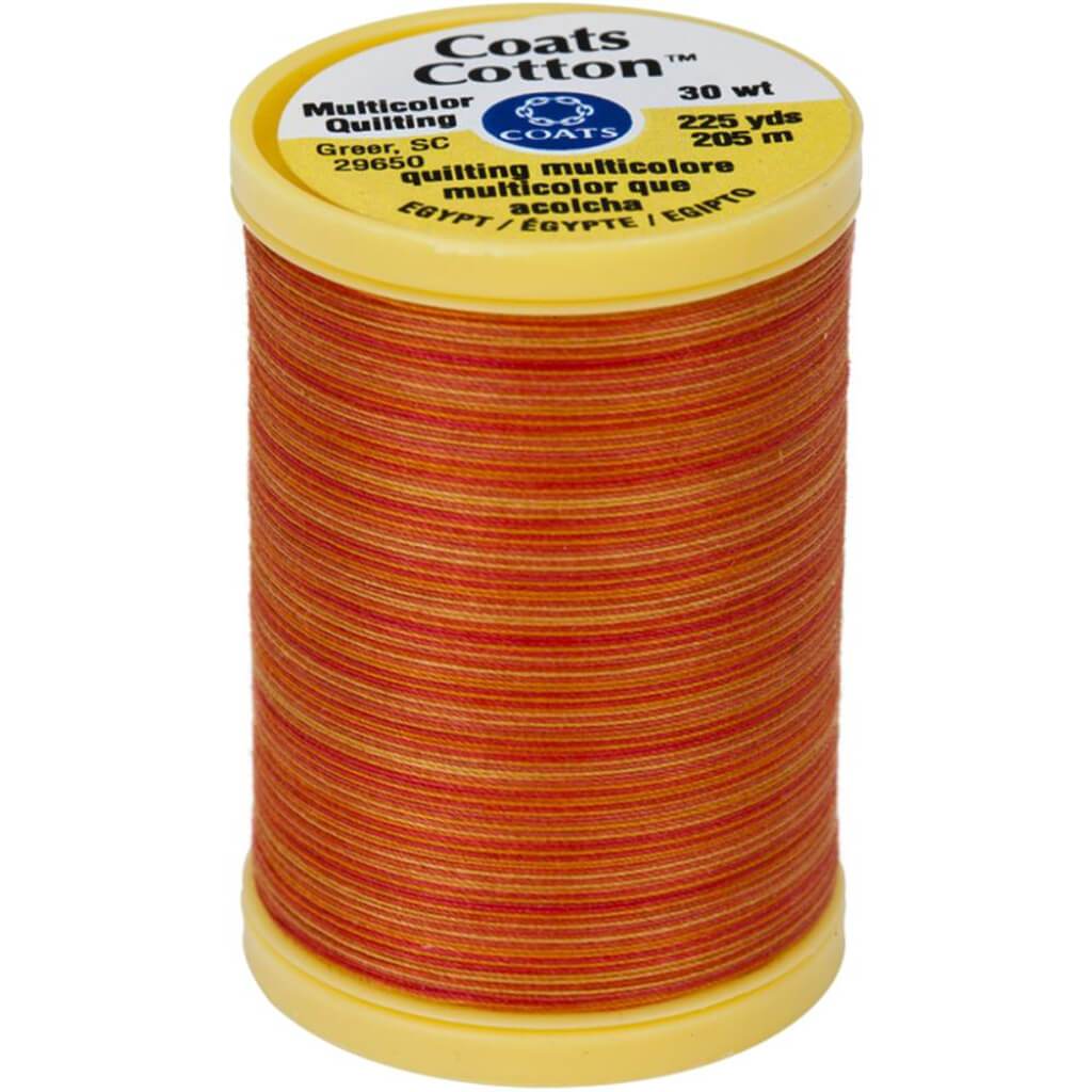 Coats Cotton Machine Quilting Thread Multicolor 225yds Canyon Sunset