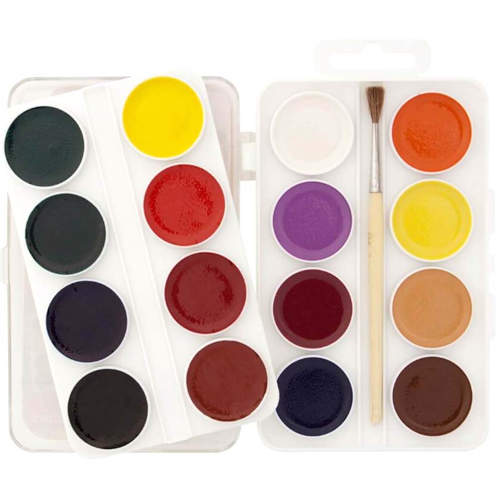 Semi-Moist Watercolors Standard Colors Set of 16 