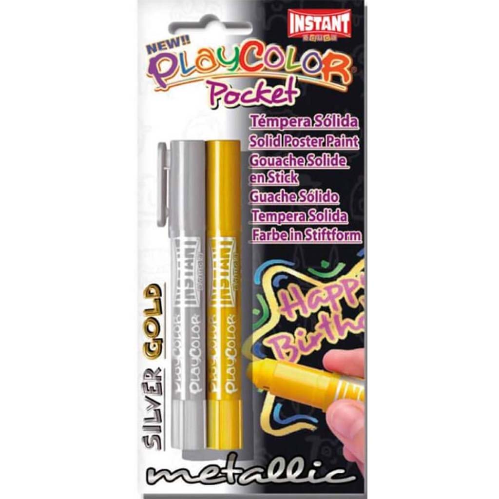 Playcolor Pocket Metallic Set Silver &amp; Gold