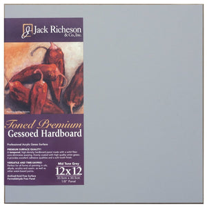 Toned Premium Gessoed Hardboard Mid Tone Gray