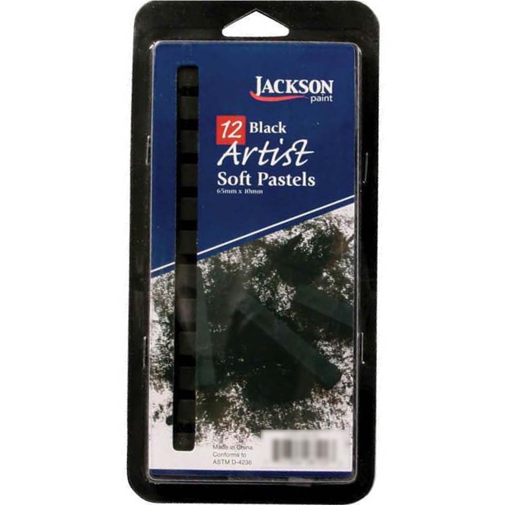 Artist Soft Pastel Set of 12 Black 