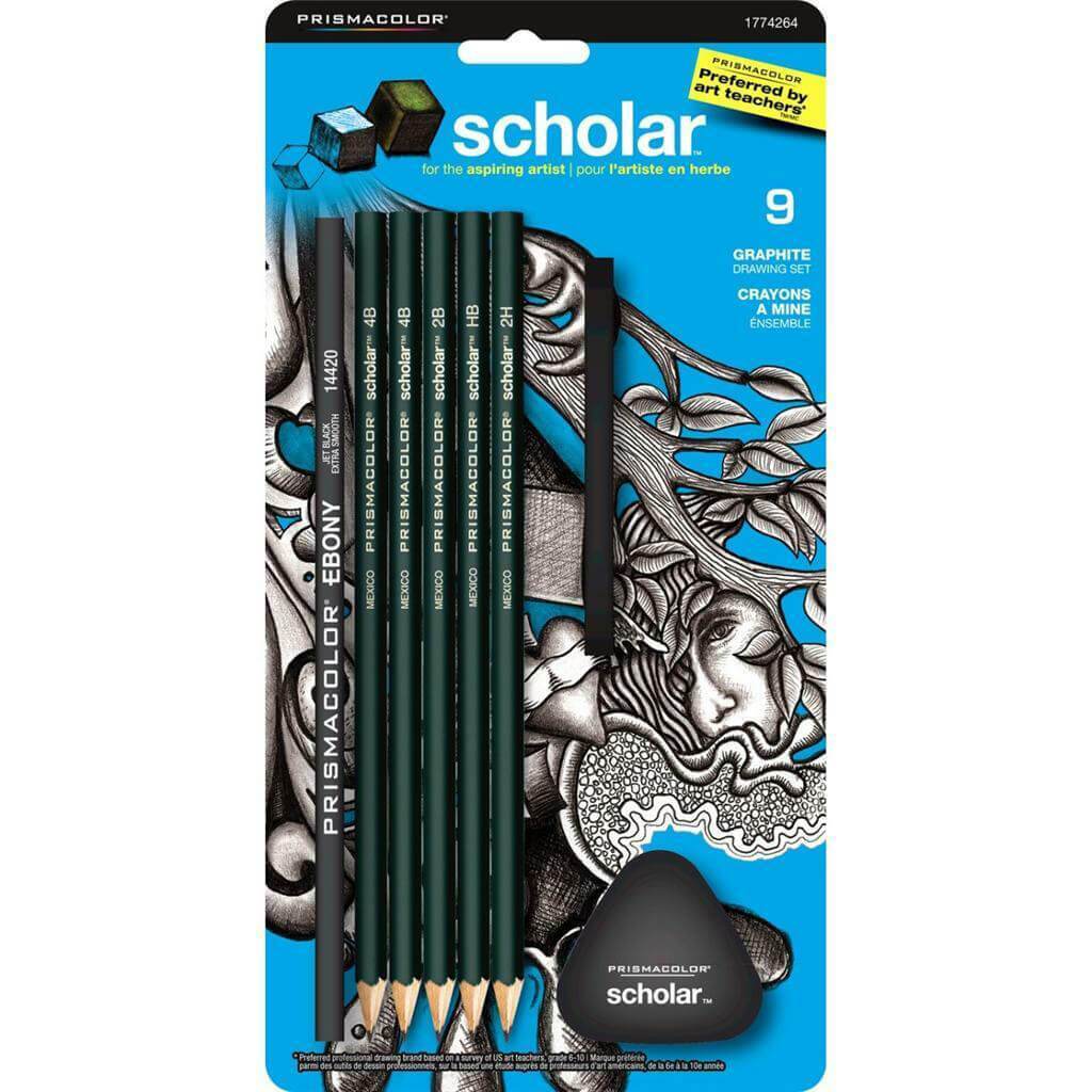 Prismacolor Scholar Graphite Drawing Set 9pcs