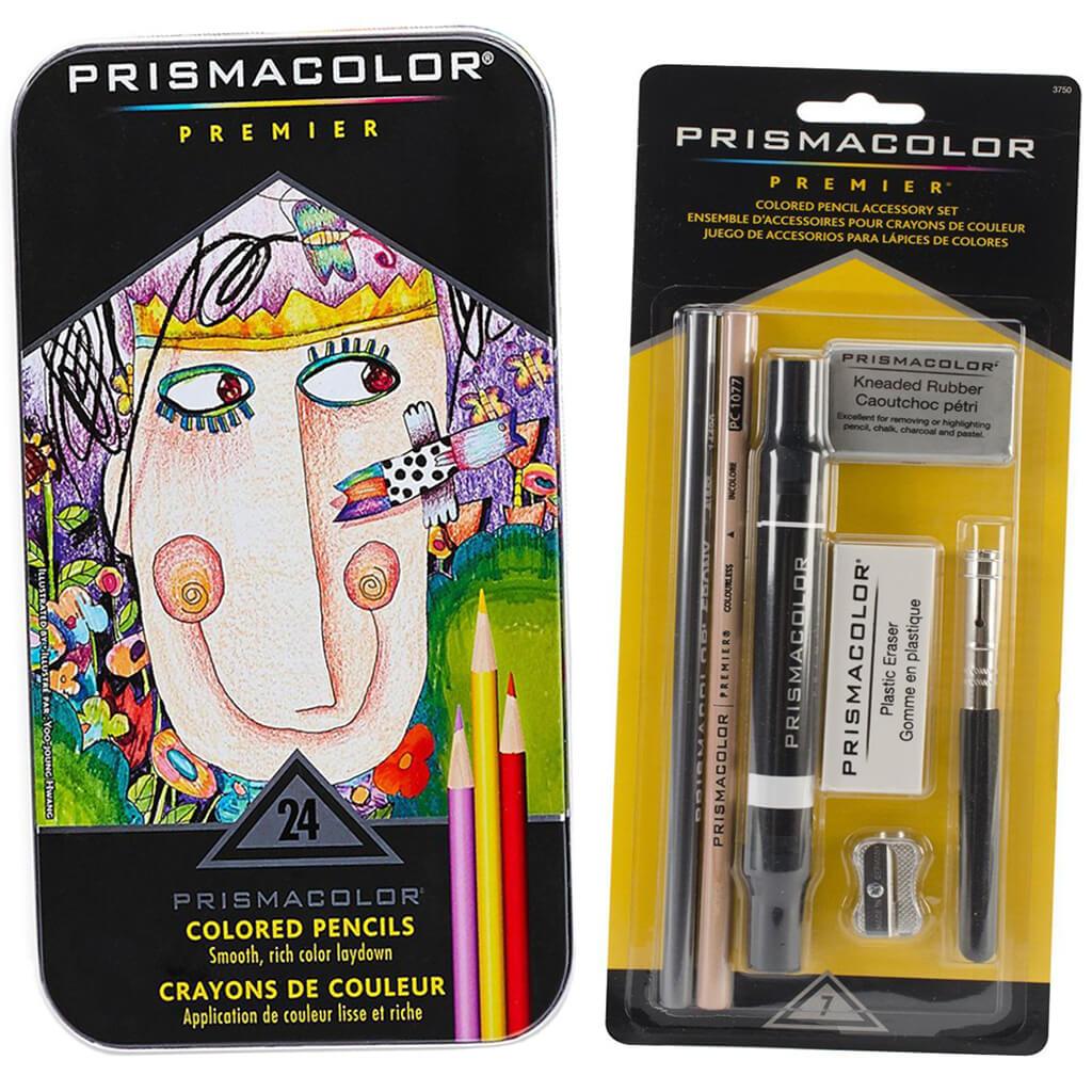 Prismacolor Premier Colored Pencils Tin Set of 24