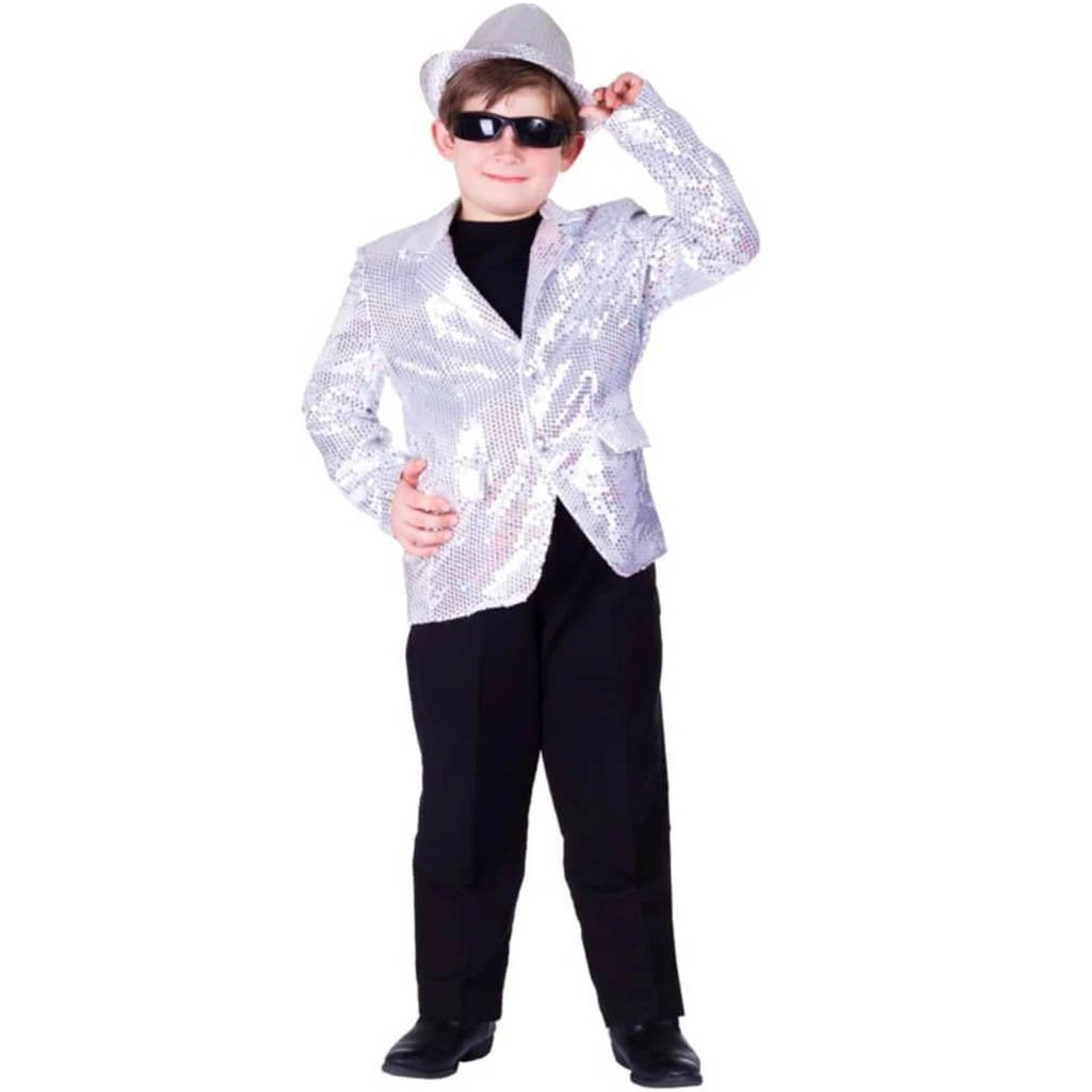 Silver Sequined Blazer Costume