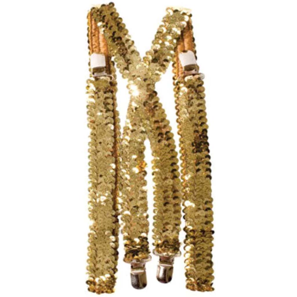 Gold Sequin Suspender