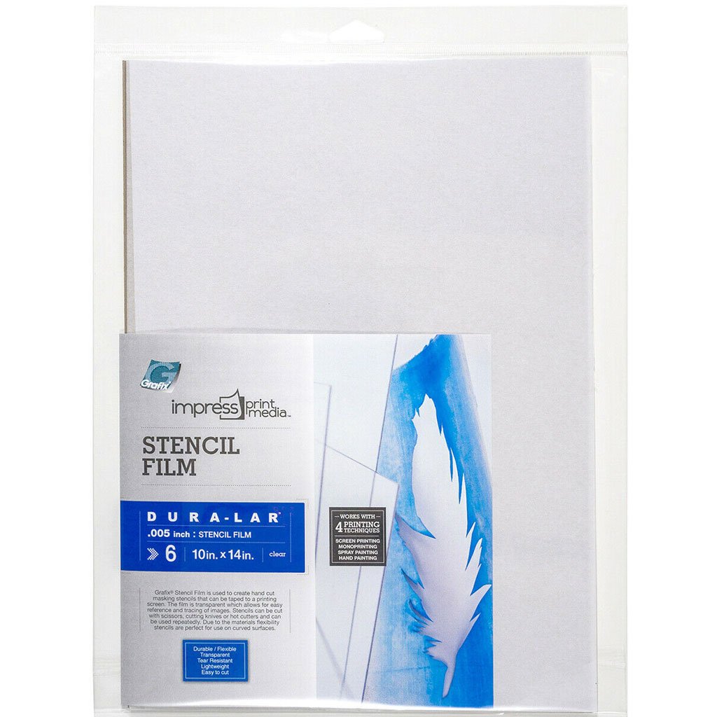 Stencil Film, 10in x 14in - 6/Pkg Clear