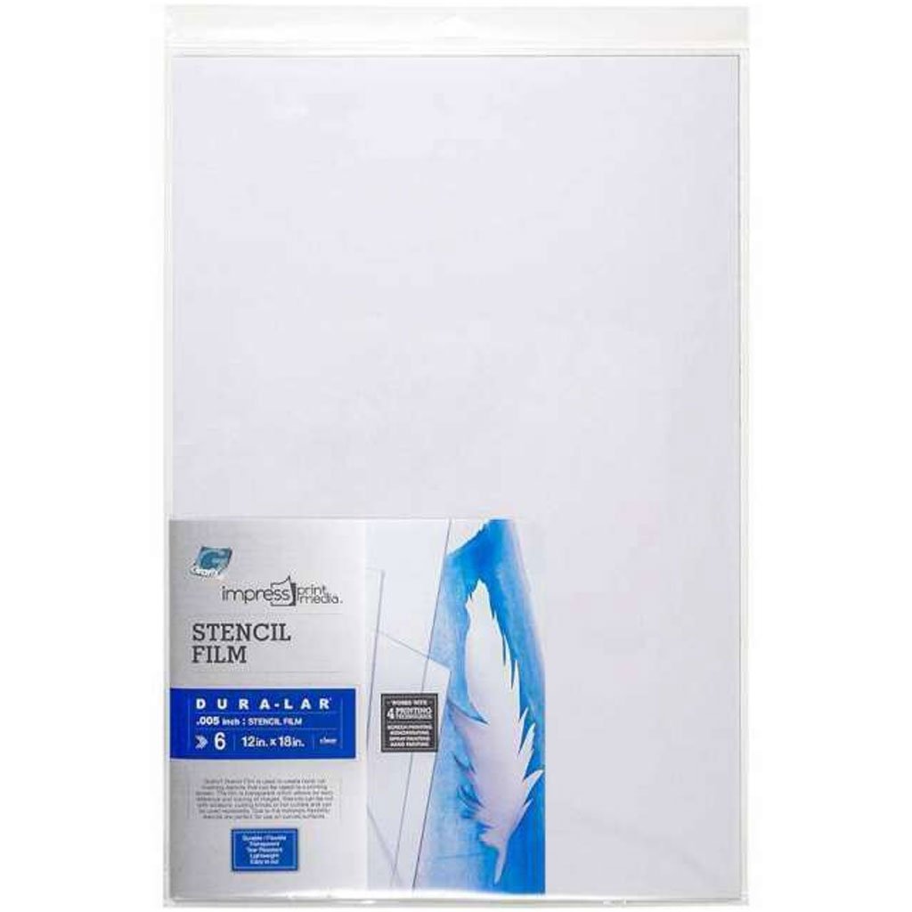 Stencil Film, 12in x 18in - 6/Pkg Clear