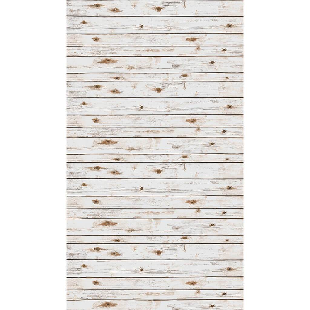 Photography Backdrop Paper White Washed Wood 48in x 12ft
