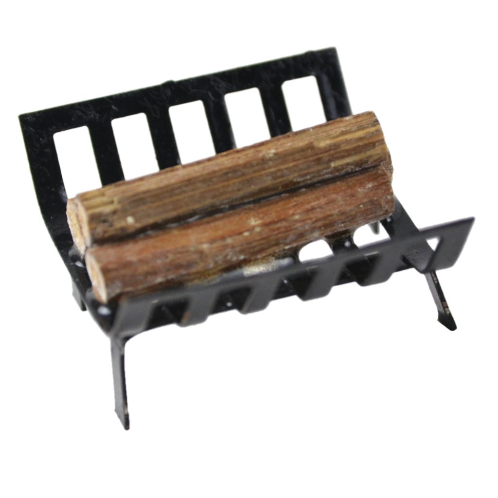 Miniatures Fireplace Base With Logs 1.25in1Pc 