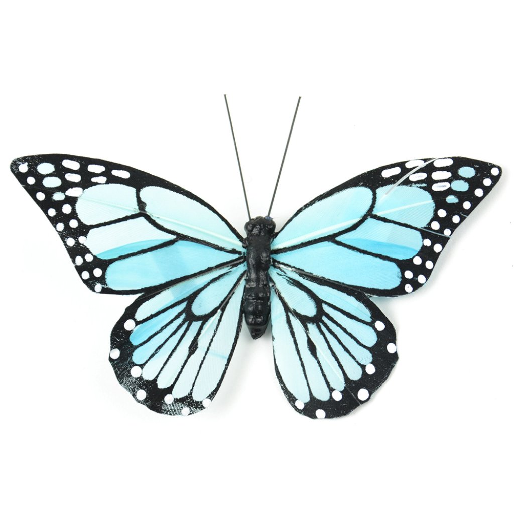Monarch Butterfly Aqua 4.5in 1Pc 