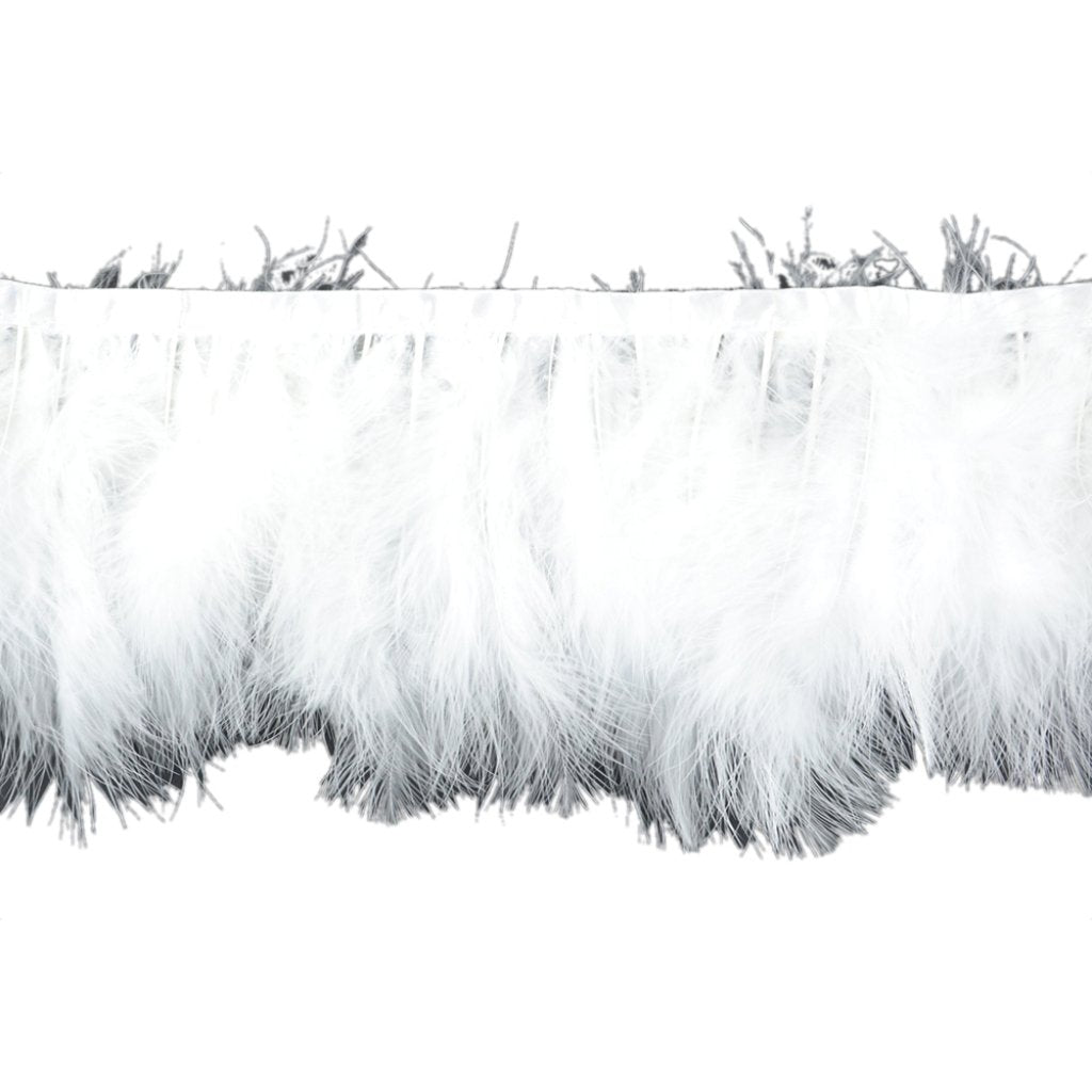 Stitched Fluffy Trim White 18â€? 1Pc 