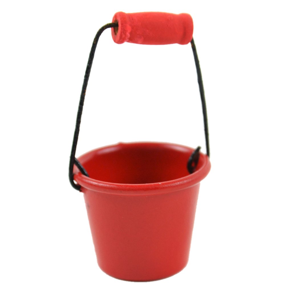 Miniatures Pail Red 2in 1Pc 