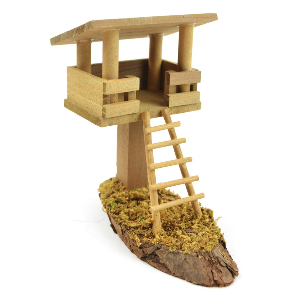 Mini Garden Wood Treehouse 5â€? 