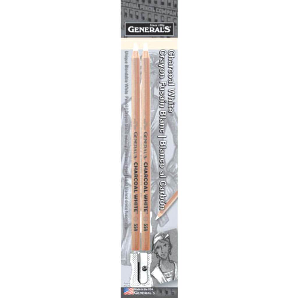 Charcoal Pencil White Set 2pc