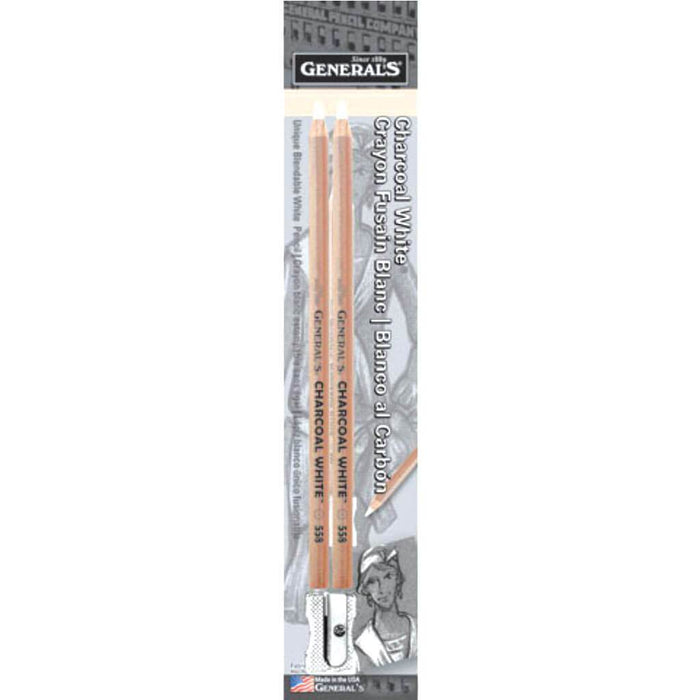 Charcoal Pencil White Set 2pc