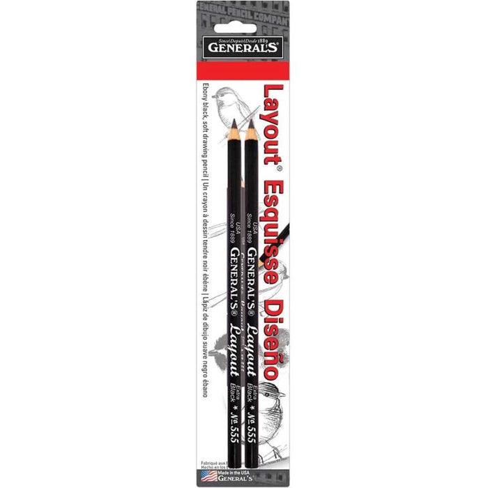 Layout Graphite Drawing Pencil 2pc
