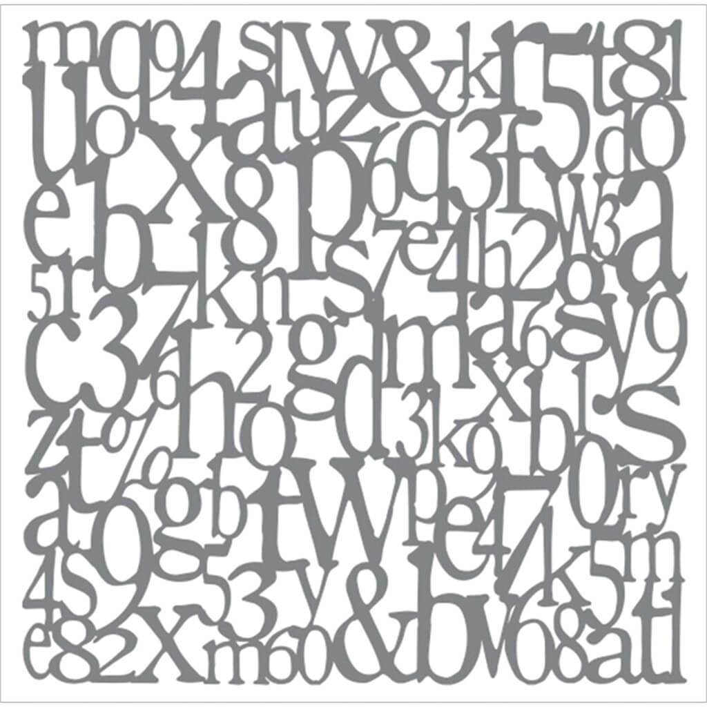 Andy Skinner Stencil  Alphabet 8X8