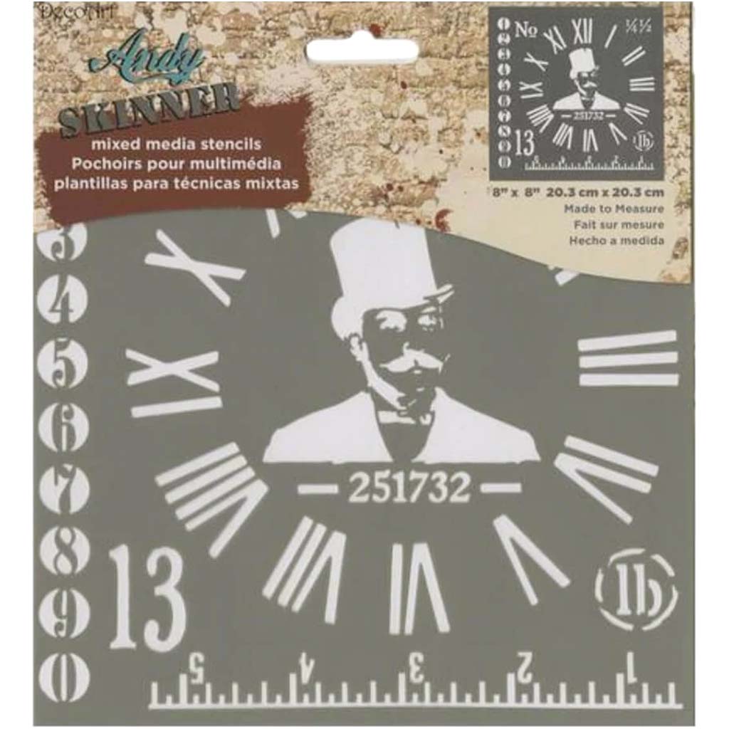 Andy Skinner Stencil Made to Measure 8in x 8in