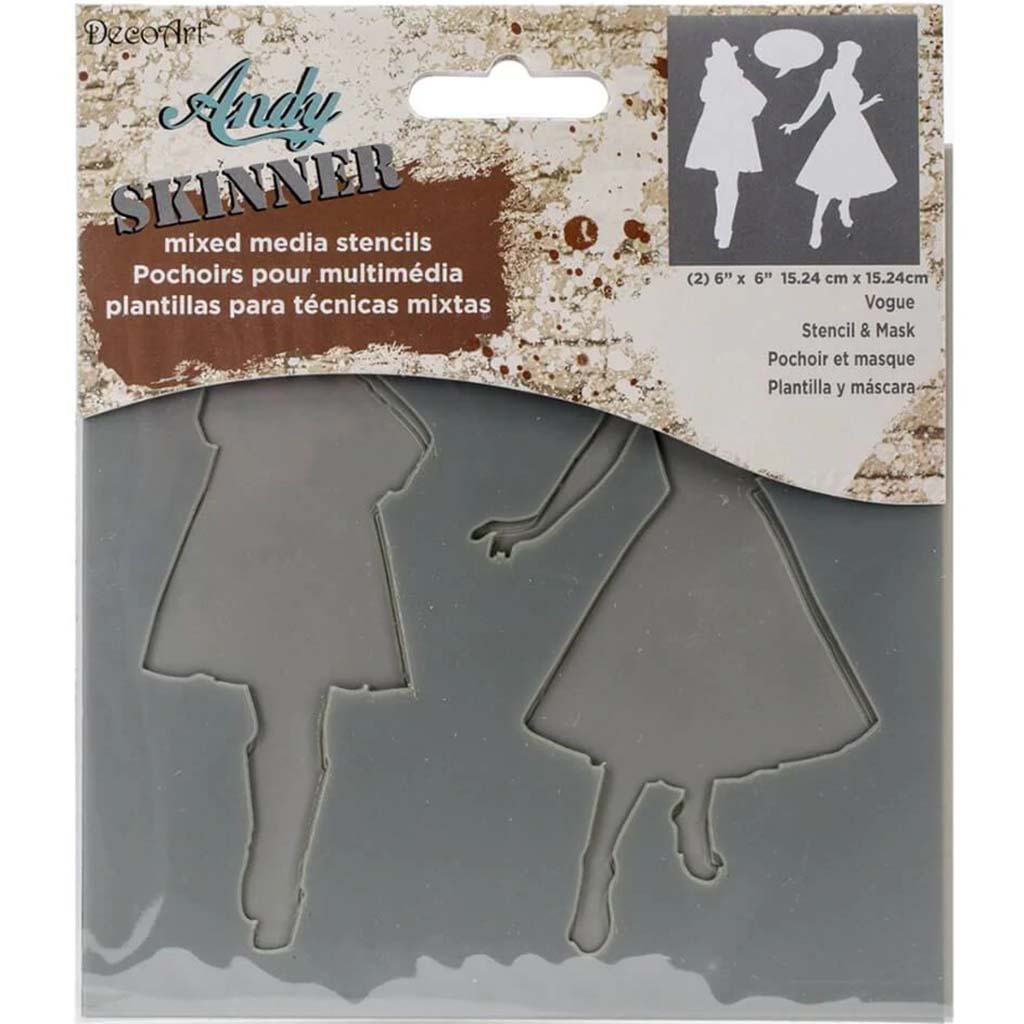Andy Skinner Stencil Vogue 6in x 6in