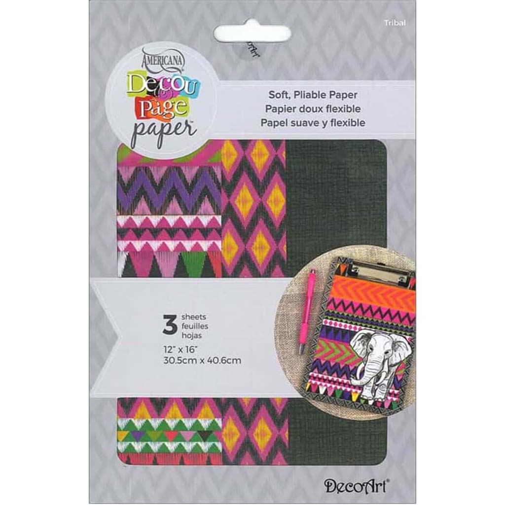 Decou-Page Paper Tribal 12X16