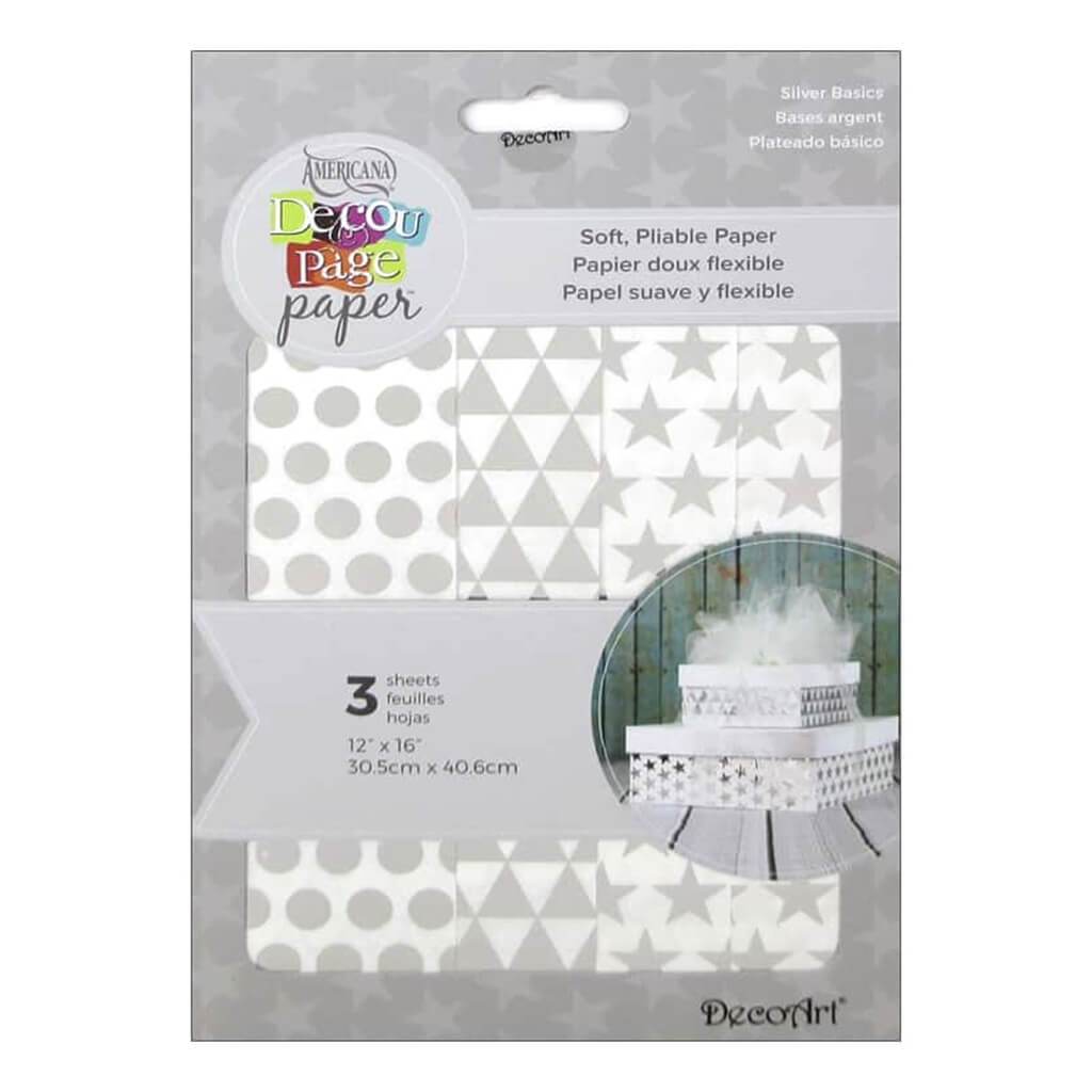 DECOU PAGE PAPER GOLD BASICS 12IN X 16IN