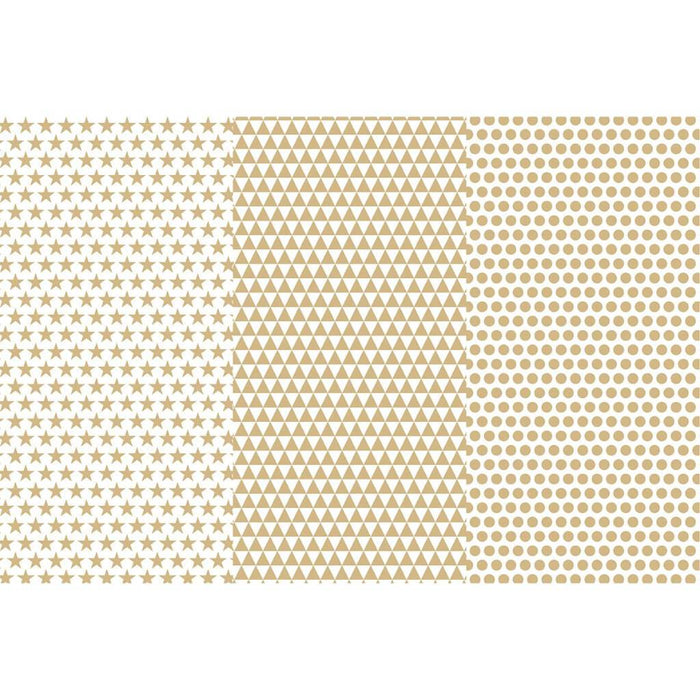 DECOU PAGE PAPER GOLD BASICS 12IN X 16IN