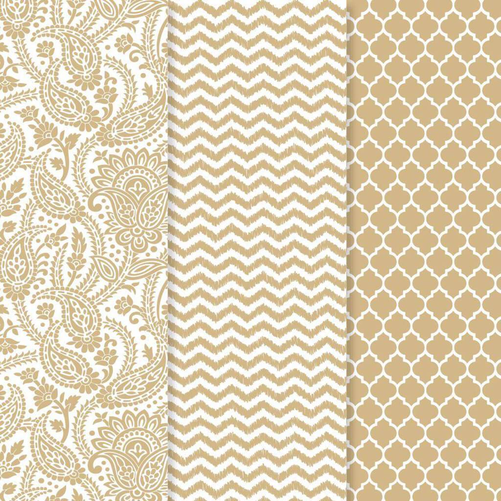 Decou-Page Paper Gold Trends 12in x 16in