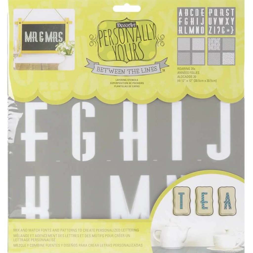 BETWEEN THE LINES ROARING 20 12IN X 12IN