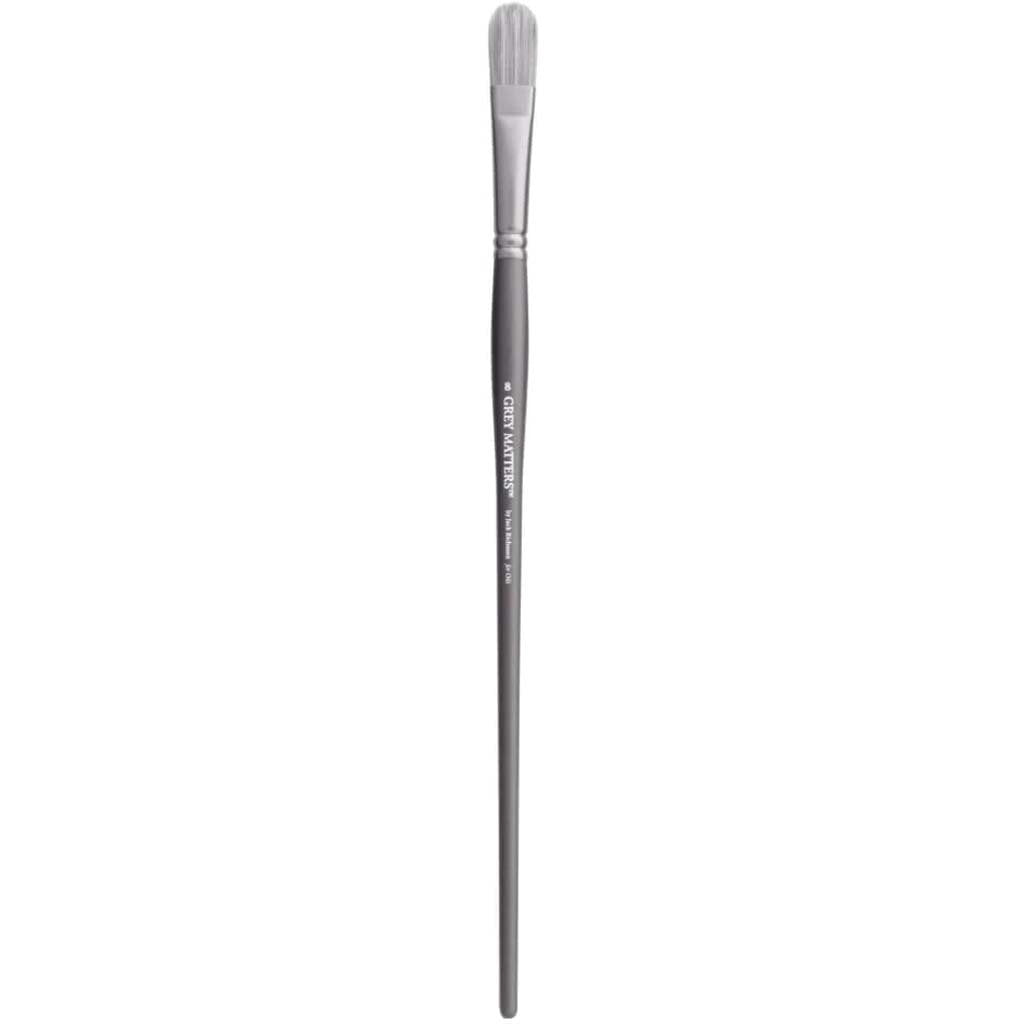 Gray Matters Synthetic Brush For Oils Filbert Size 