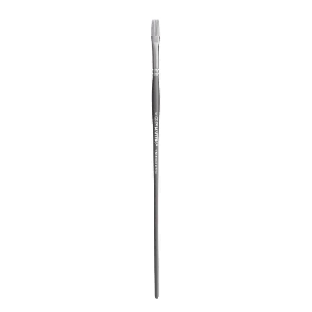 Gray Matters Synthetic Acrylic Brush Flat