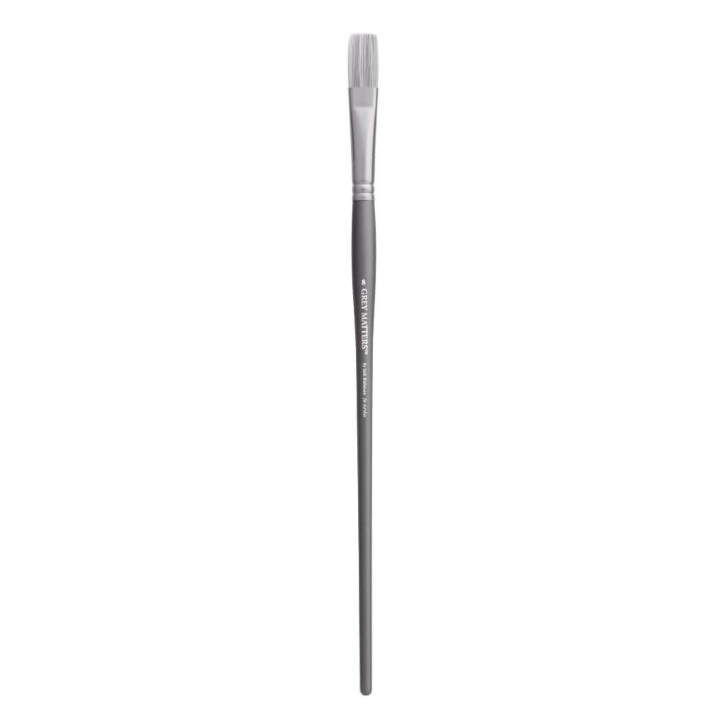 Gray Matters Synthetic Acrylic Brush Flat